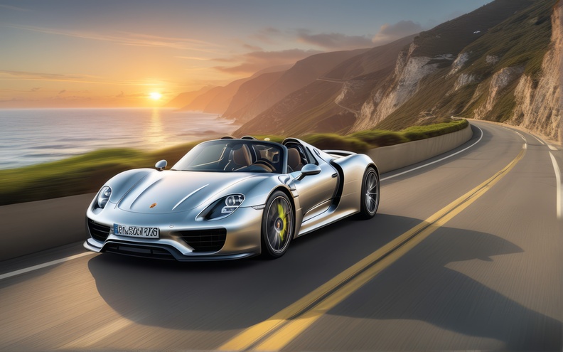 Porsche, 918, Side view, Night HD wallpaper | Wallpaper Flare